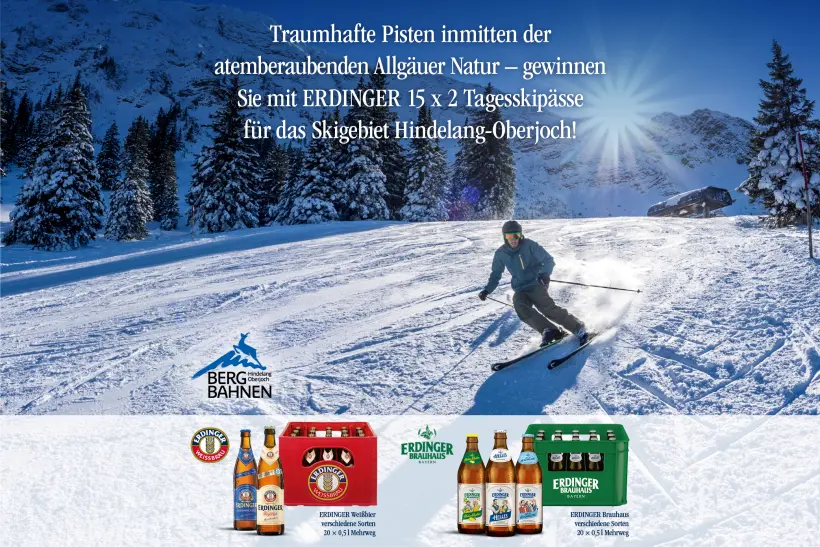 Erdinger - Skipässe für das Skigebiet Oberjoch